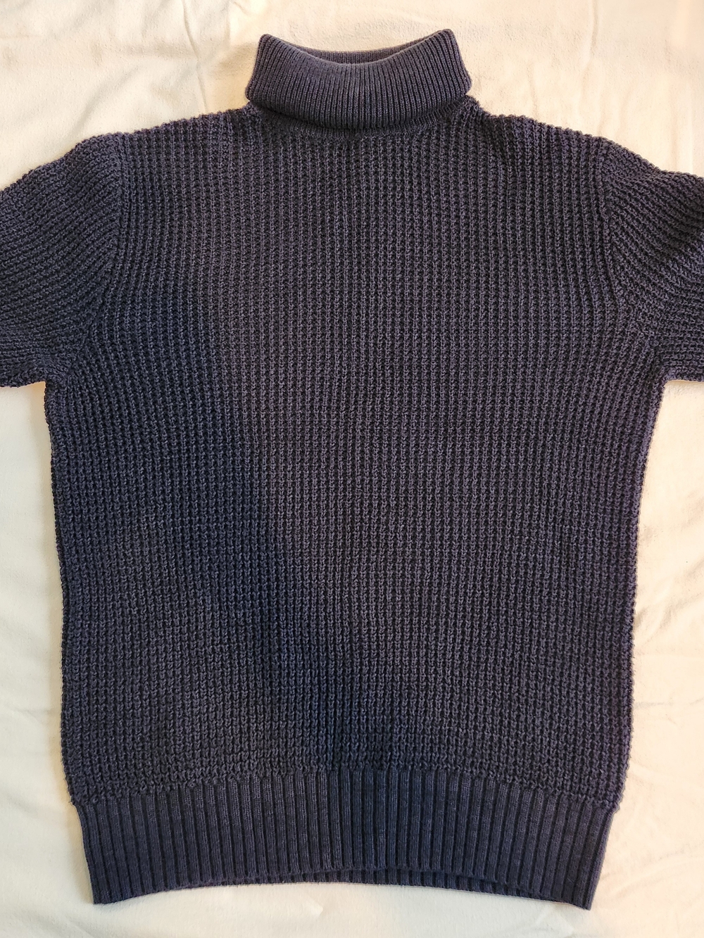 Tommy Hilfiger Men's Small Navy Blue Turtleneck Knit Sweater